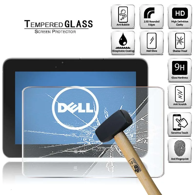 Zaštitni poklopac Ekrana od Kaljenog Stakla za za Tablet računalo Dell XPS 10 10,1-inčni Full screen eksplozije dokaz Ekran sa Zaštitom od Ogrebotina